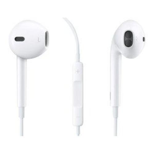 ecouteurs Blanc / Casque avec telecommande, micro et volume pour Apple iPod 5, iPad Mini, iphone 5 5s