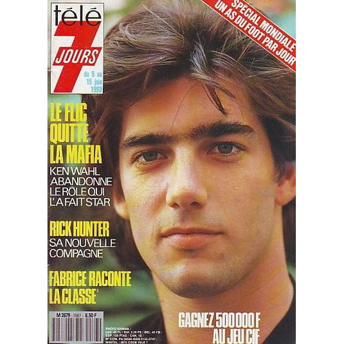 T7j Ken Wahl 2p/ Darlane Fluegel 1/2p/ Titouan Lamazou 2p/ Jean Richard 1.5p/ Orane Demazis 1.5p/ Richard Marx 1/2p/ Tapie 1.5p/ Georges Brassens 1.5p/ Emmanuelle Seigner 1.5p/  1567