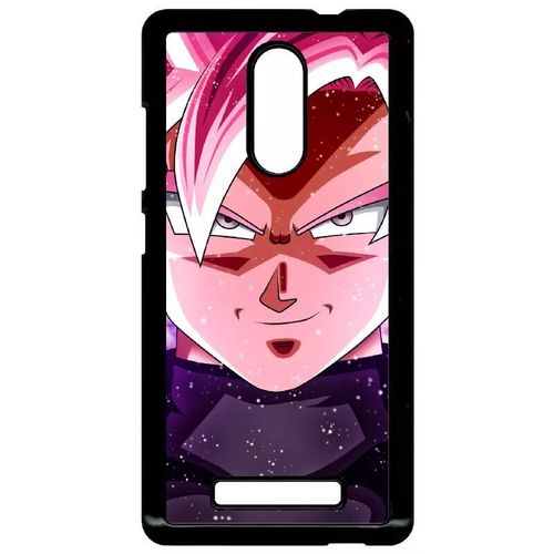 Coque Pour Xiaomi Redmi Note 3 - Dbz Goku Pink Saiyan - Noir