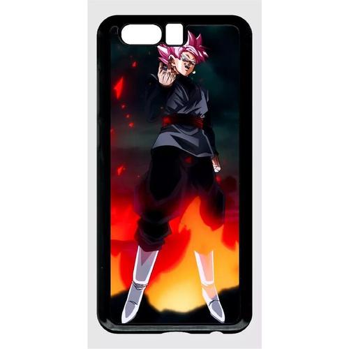 Coque Pour Honor 9 - Dbz Black Goku Warrior Flame Rebellion - Noir