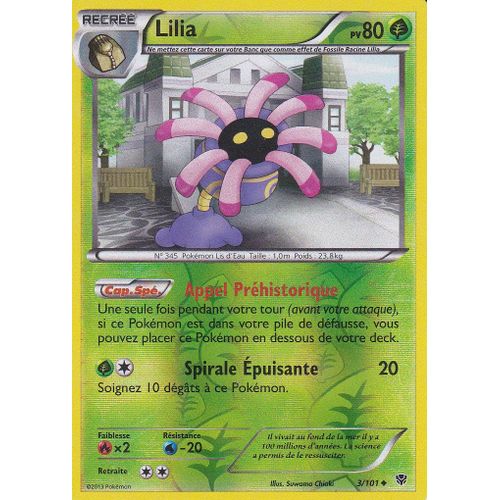 Carte Pokemon - Lilia - 3/101 - Reverse - Explosion Plasma -