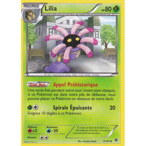 Carte Pokemon - Lilia - 3/101 - 80pv - Explosion Plasma - Peu Commune -