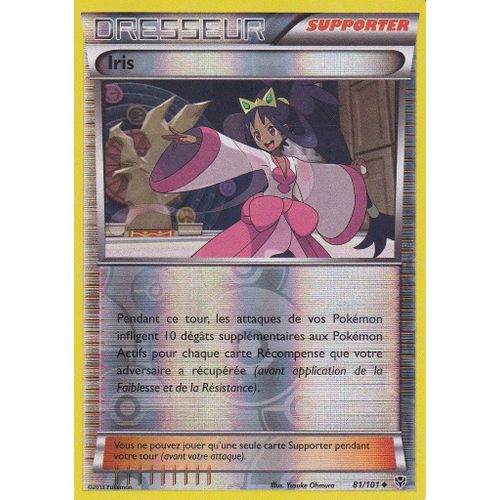 Carte Pokemon - Iris 81/101 - Reverse - Explosion Plasma - Version Francaise -