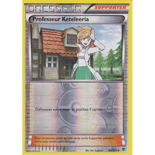 Carte Pokemon - Professeur Keteleeria - 84/101 - Reverse - Explosion Plasma - Version Francaise -