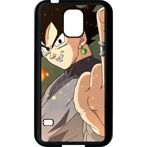 Coque Pour Galaxy S5 - Dbz Black Goku Fuck - Noir