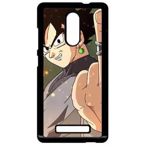 Coque Pour Xiaomi Redmi Note 3 - Dbz Black Goku Fuck - Noir