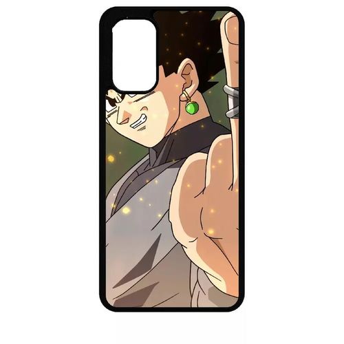 Coque Pour Xiaomi Redmi Note 10 5g - Dbz Black Goku Fuck - Silicone - Noir