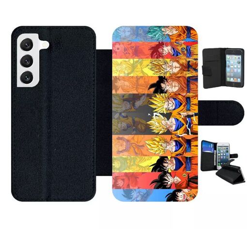 Etui à rabat pour galaxy s22 5g - dbz sangoku le chem