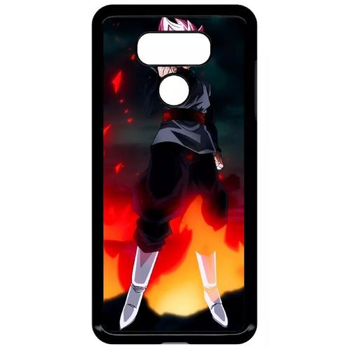 Coque Pour Lg G6 - Dbz Black Goku Warrior Flame Rebellion - Noir