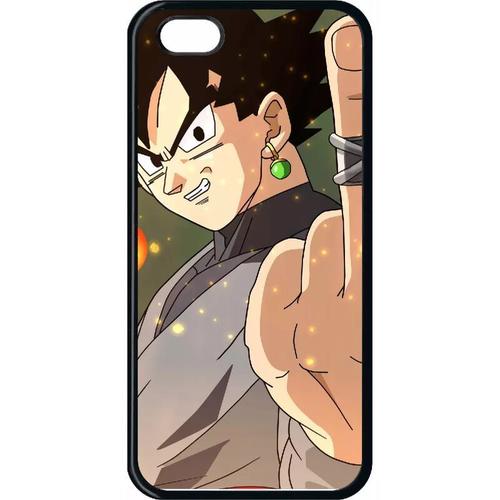 Coque Pour Iphone 5c - Dbz Black Goku Fuck - Noir