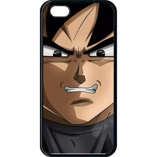 Coque Pour Iphone 5c - Dbz Black Goku Silent Warrior - Noir