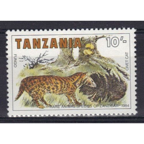 Tanzanie 1985 : Espèces Rares D'animaux De Zanzibar : Civette - Timbre Neuf **