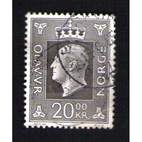 Norvege Oblitération Ronde Used Stamp Roi King Olav V 20 Kr