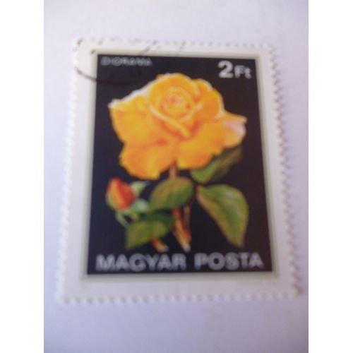 Timbre "Rose Diorama ;Magyar Posta".