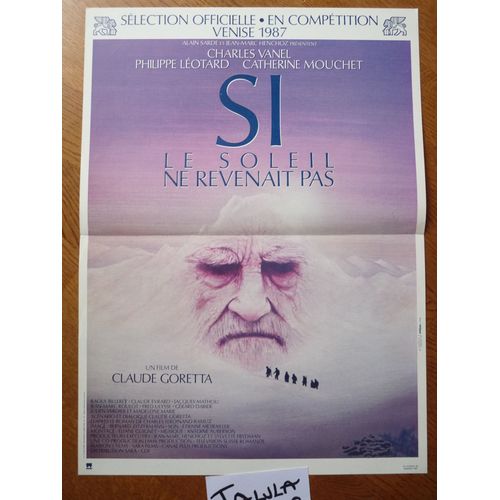 Si Le Soleil Ne Revenait Pas De Claude Goretta Avec Charles Vanel - Affichette Originale De Cinéma 40 X 60 Cm