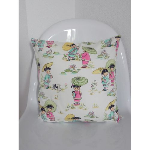 Housse De Coussin Tissu Chinois 40x40 1 Exemplaire