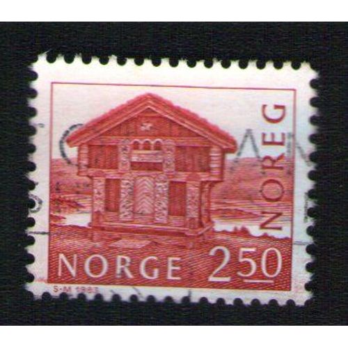 Norvege Oblitéré Used Stamp Architecture Maison 2,50 1983