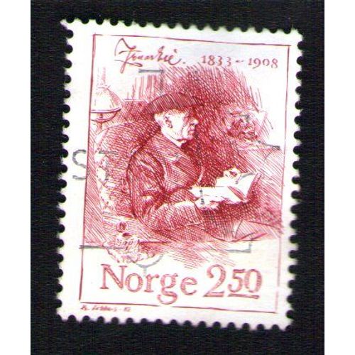 Norvege Oblitéré Used Stamp Écrivain 2,50