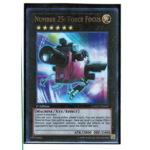 Gaov-En045 - Number 25 : Force Focus - Yu Gi Oh! - Anglais - Ultra Rare - Ur