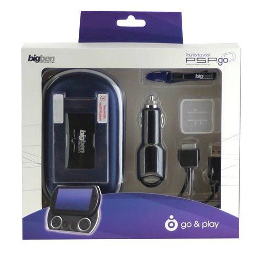 Bigben Interactive Pack 1 - Kit D'accessoires - Noir, Titane, Bleu Foncé - Pour Sony Playstation Portable (Psp Go) N1000 Série