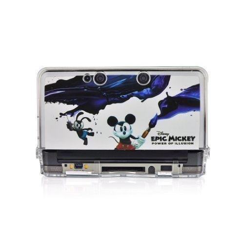 Pdp Crystal Case Epic Mickey + Stylus Pack D'accessoires Console Compatible N3ds