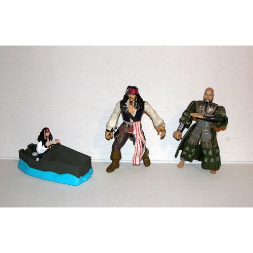 Pirates Des Caraibes Lot De 3 Figurines Articulés Zizzle Disney