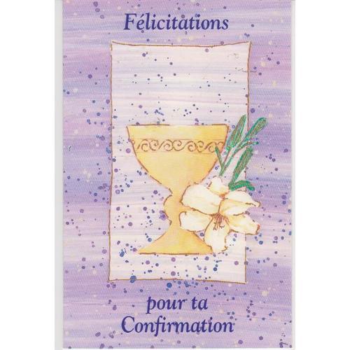 Carte De Felicitations Pour Ta Confirmation Rakuten