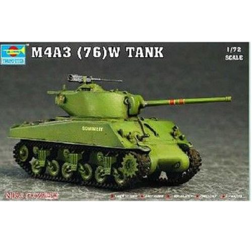 Maquette Char Moyen Us M4a3 76(W) Sherman-Trumpeter