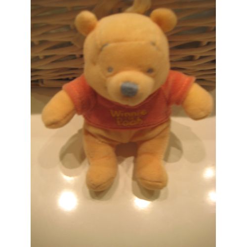 Doudou Peluche Winnie The Pooh Assis  Disney Nicotoy 15 Cm