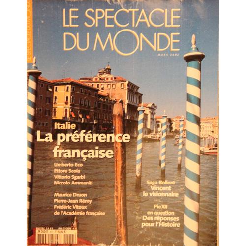 Le Spectacle Du Monde N° 477 : Italie : La Préférence Française