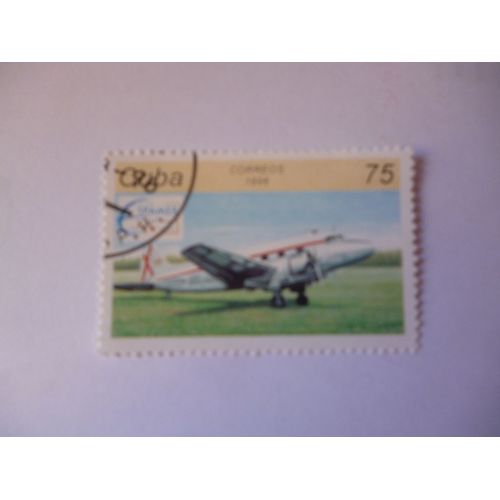 Timbre "Cuba :1996 :Avion".