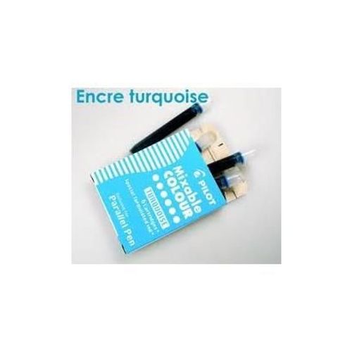 Pilot Bte 6 Cartouches D'encre Pour Stylo Parallel Pen Turquoise