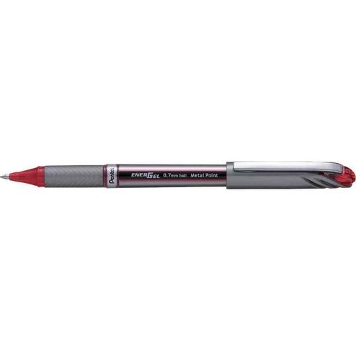 Pentel Stylo Roller Gel Energel Liquid Plus Bl27, Rouge