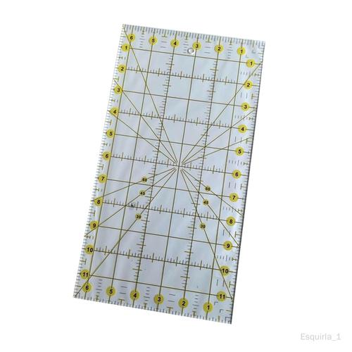 Règle De Quilting Rectangulaire En Acrylique, Modèle De Coupe De Tissu Pour