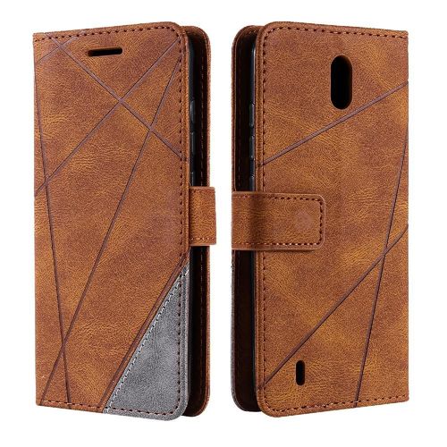 Étui Pour Nokia 1.3 Antichoc Portefeuille Flip Folio Cuir Pu Porte-Cartes Kickstand Magnétique - Le Brun