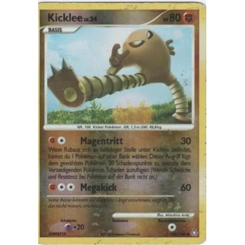 Carte Pokémon "Kicklee Lv.24" Kp80 Holo Reverse 100/146