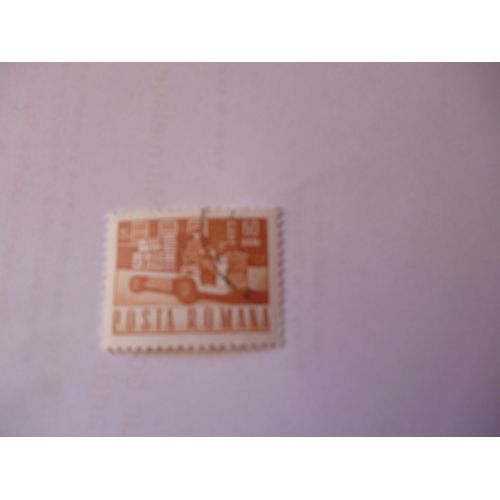 Timbre "Posta Romana :Transporteur De Charges".