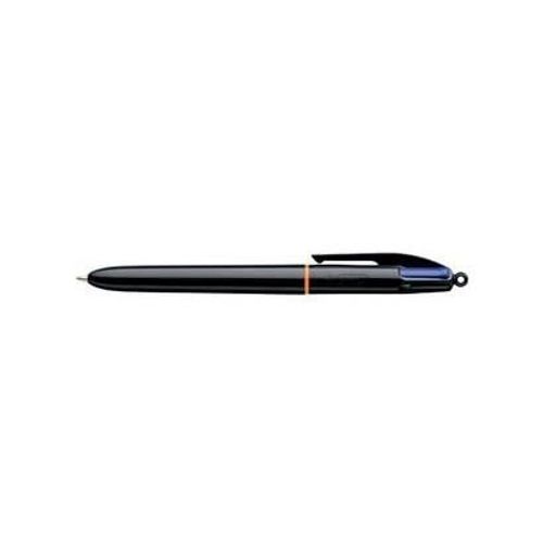 Bic Stylo À Bille Rétractable 4 Couleurs Pro Noir