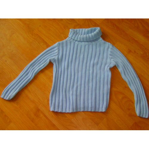Pull Cfk Col Roulé Bleu Ciel