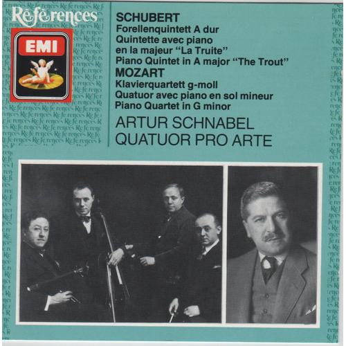 Schubert Quintette Avec Piano La Truite - Mozart Quatuor Avec Piano