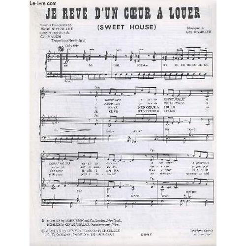Je Reve D'un Coeur A Louer + Jolie Pendule - Orgue / Piano / Chant + Partie Ut + Guitare Basse / Guitare + Partie Si B + Partie Mi B + Paroles.