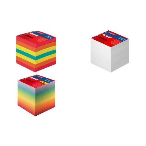 Herlitz Bloc-Notes Cube, 90 X 90 Mm, Coloré, 80 G/M2