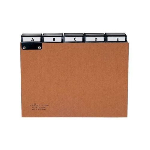 Durable Leitregister A Z, Pressspan, Din A5 Quer, Braun