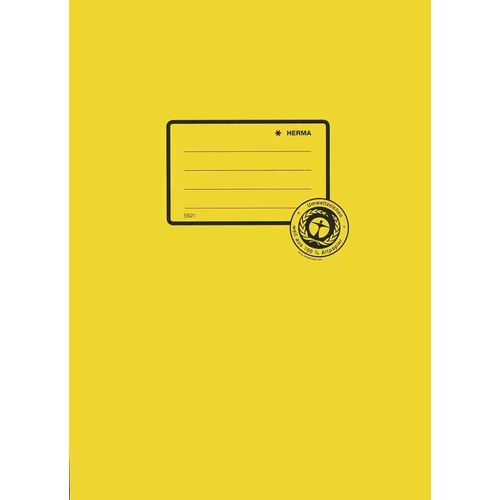 Herma Protège Cahier Papier Recyclé A4, Orange