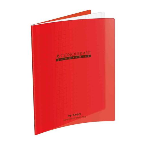 Conquérant Sept Cahier 240 X 320 Mm, Séyès, Rouge