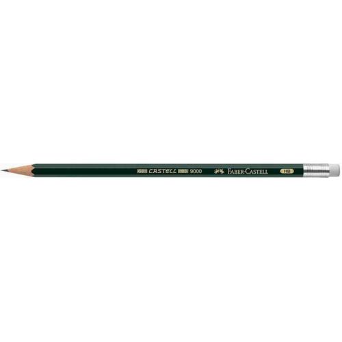 Faber-Castell Crayon Castel 9000 Avec Gomme, Hb,