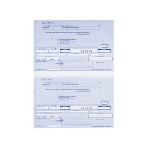 Elve Paquet De 200 Lettres De Change A4 2 Traites Prédécoupées Bordereaux Pré-Imprimé