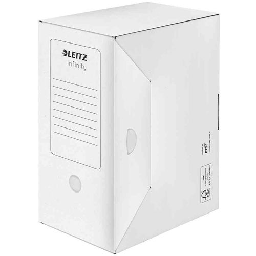 Leitz Lot De 20 Boîtes Archives Infinity 330 X 255 Dos 150 Mm Blanc