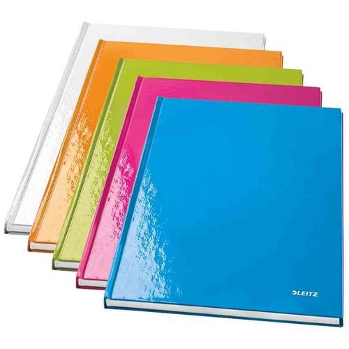Leitz Carnet De Notes Wow, Format A5, Ligné, Perle Blanche