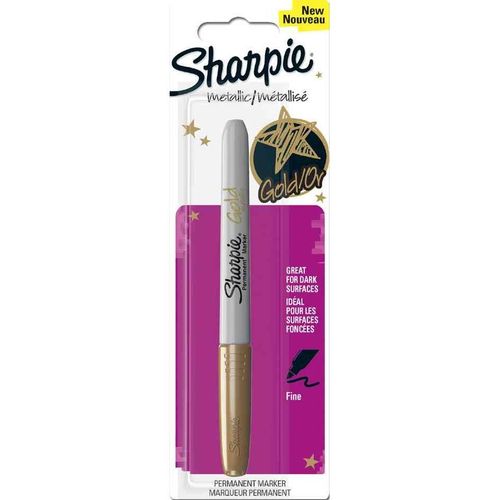 Sharpie Marqueur Permanent Métallisé, Or Largeur De Tracé: 0,9 Mm